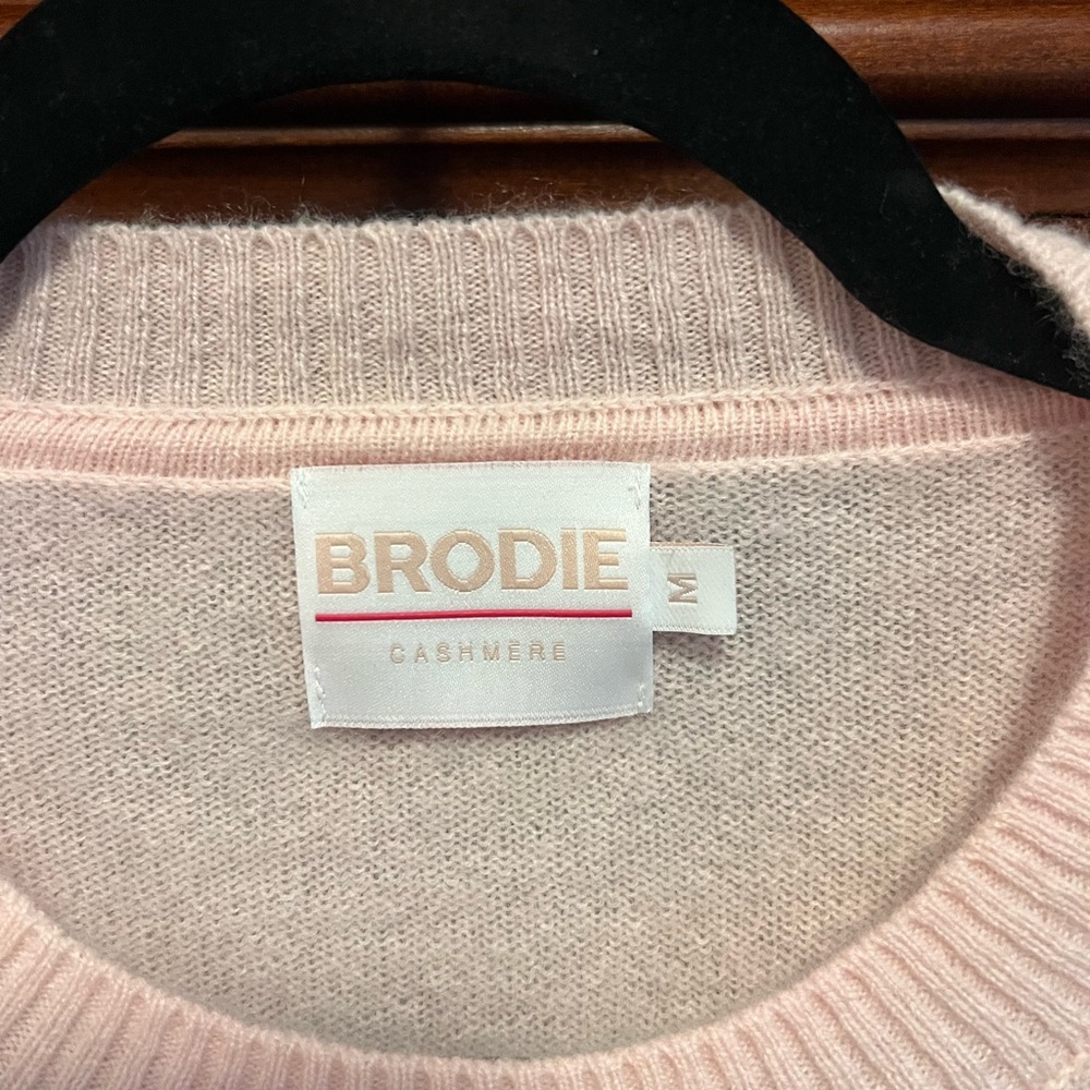 BRODIE Cashmere Pink Sweater Top - Picture 4 of 5